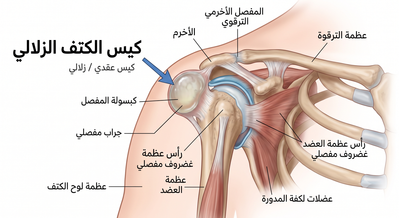 كيس الكتف الزلالي