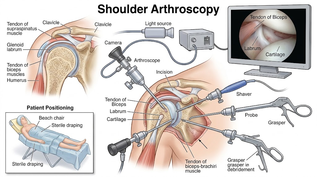 Steps of Shoulder Arthroscopy