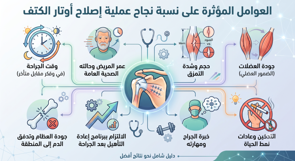 نسبة نجاح عملية إصلاح أوتار الكتف