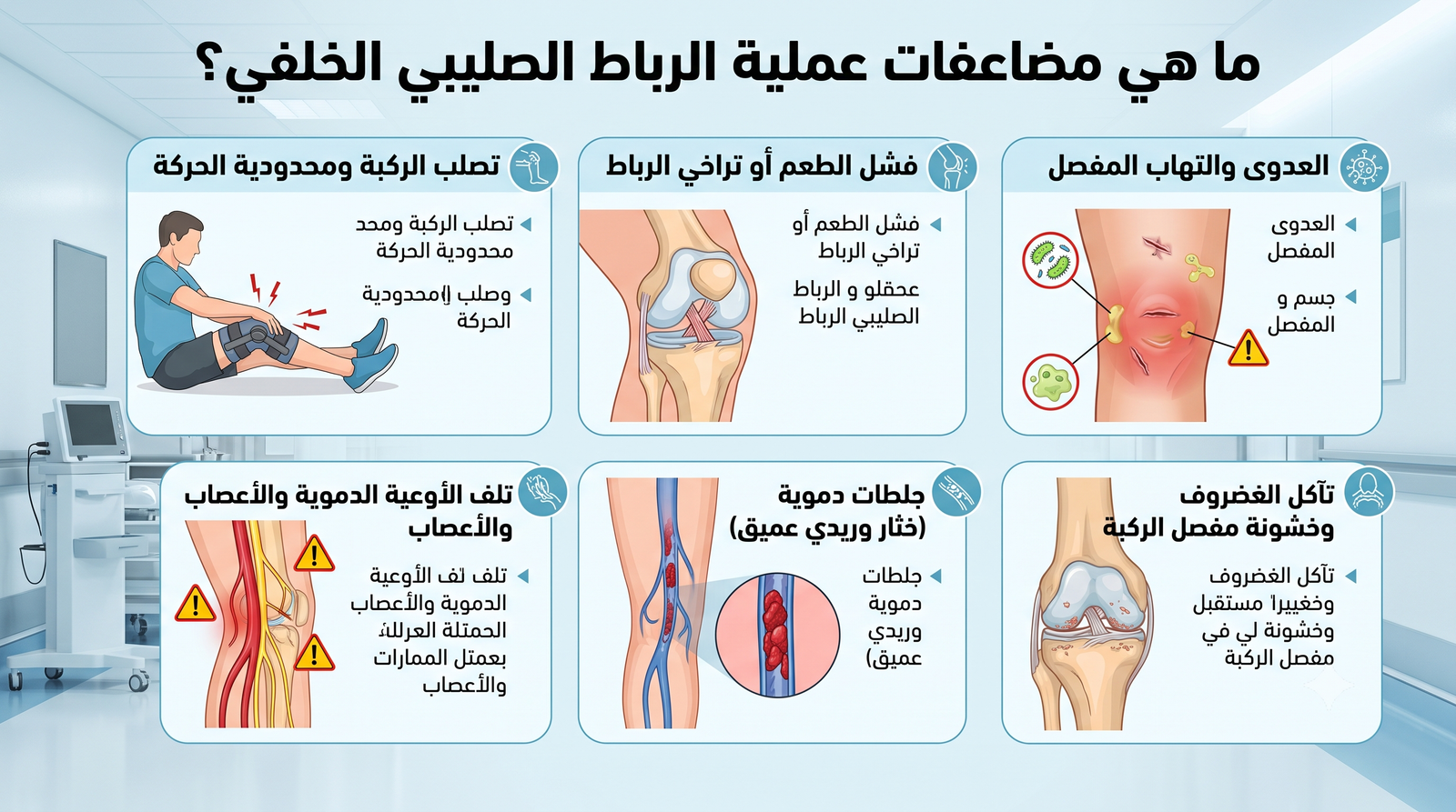 مضاعفات عملية الرباط الصليبي الخلفي
