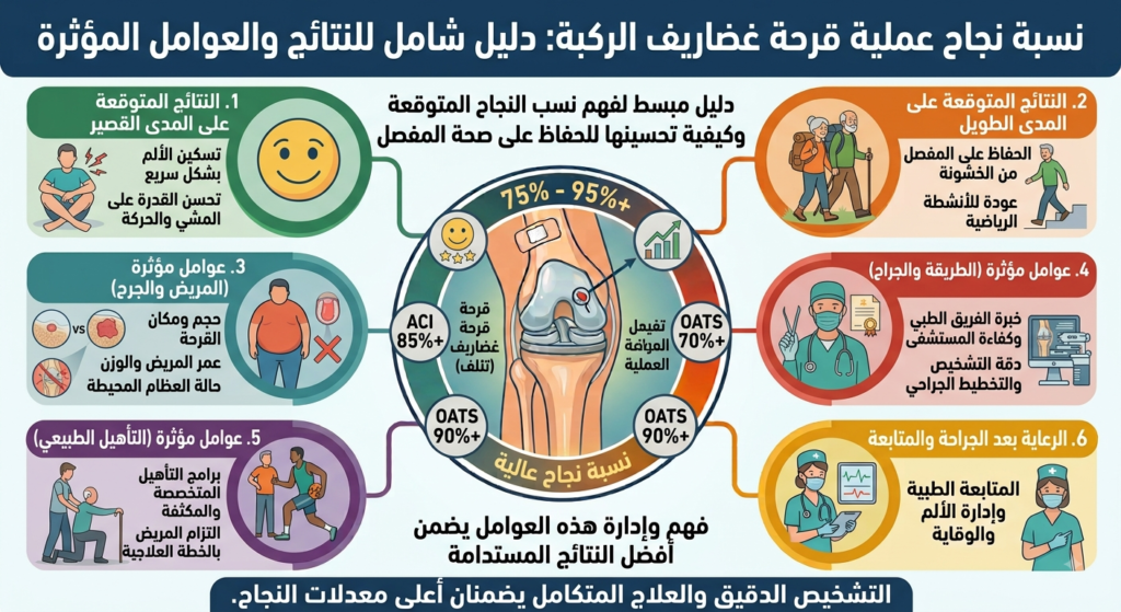 نجاح عملية قرحة غضاريف الركبة