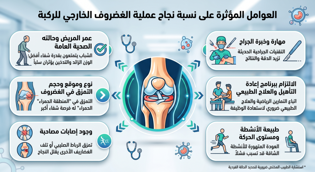 نجاح عملية الغضروف الخارجي للركبة