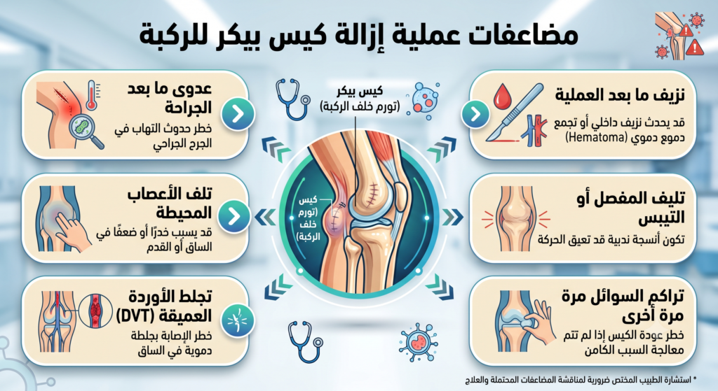 عملية إزالة كيس بيكر للركبة