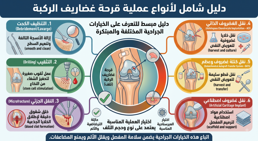 عملية قرحة غضاريف الركبة