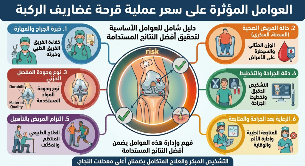 سعر عملية قرحة غضاريف الركبة