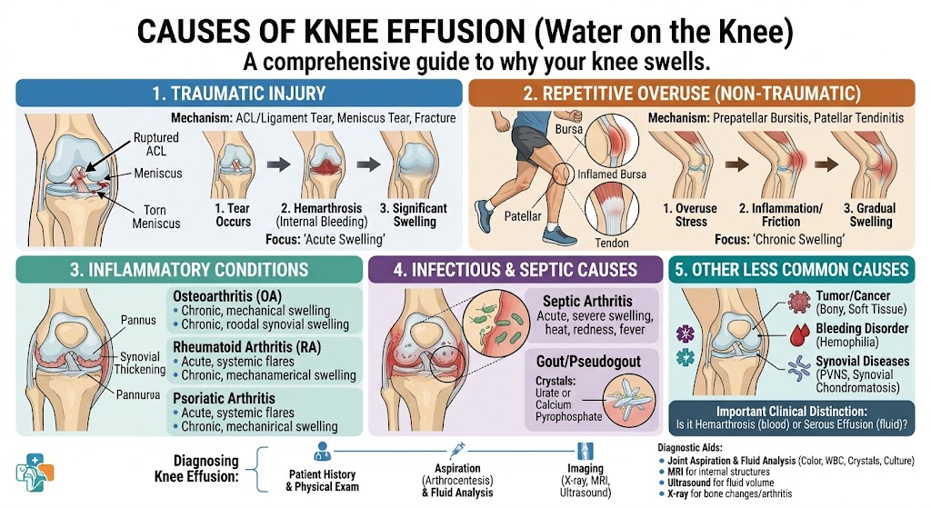 Causes of Knee Effusion
