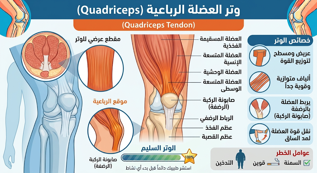 قطع وتر العضلة الرباعية
