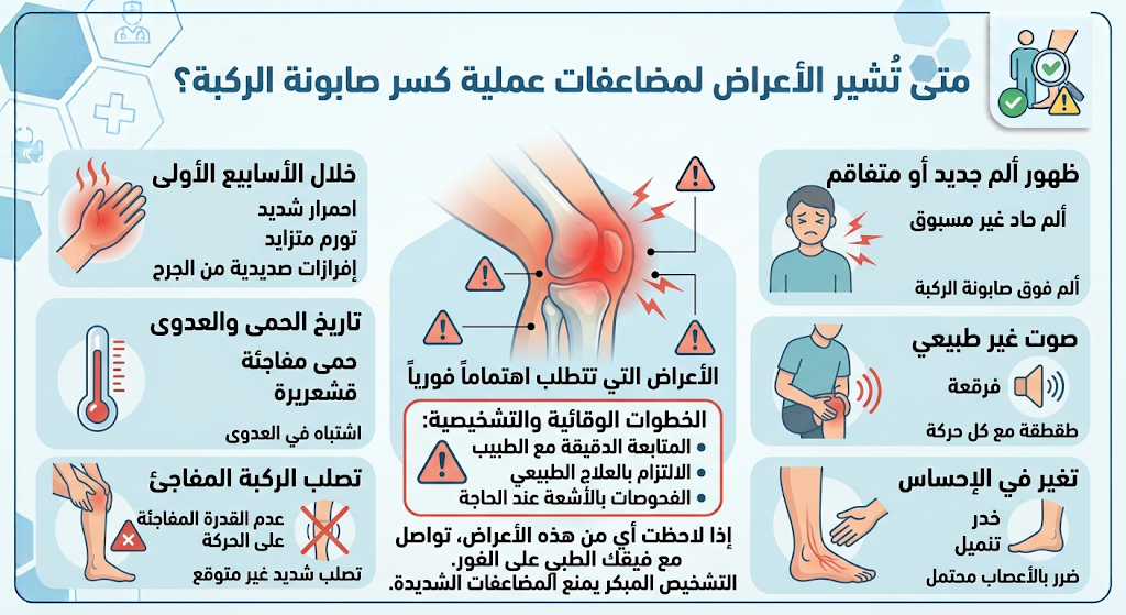 مضاعفات عملية كسر صابونة الركبة