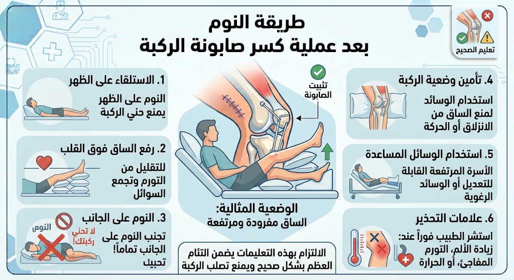 تعليمات بعد عملية كسر صابونة الركبة
