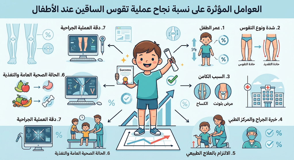 نجاح عملية تقوس الساقين عند الأطفال