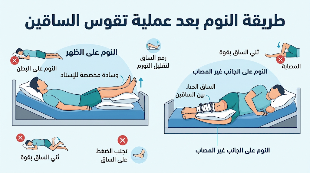 تعليمات بعد عملية تقوس الساقين