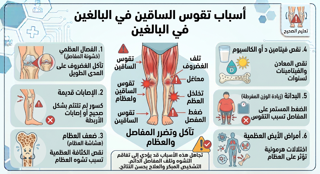 عملية تقوس الساقين في البالغين