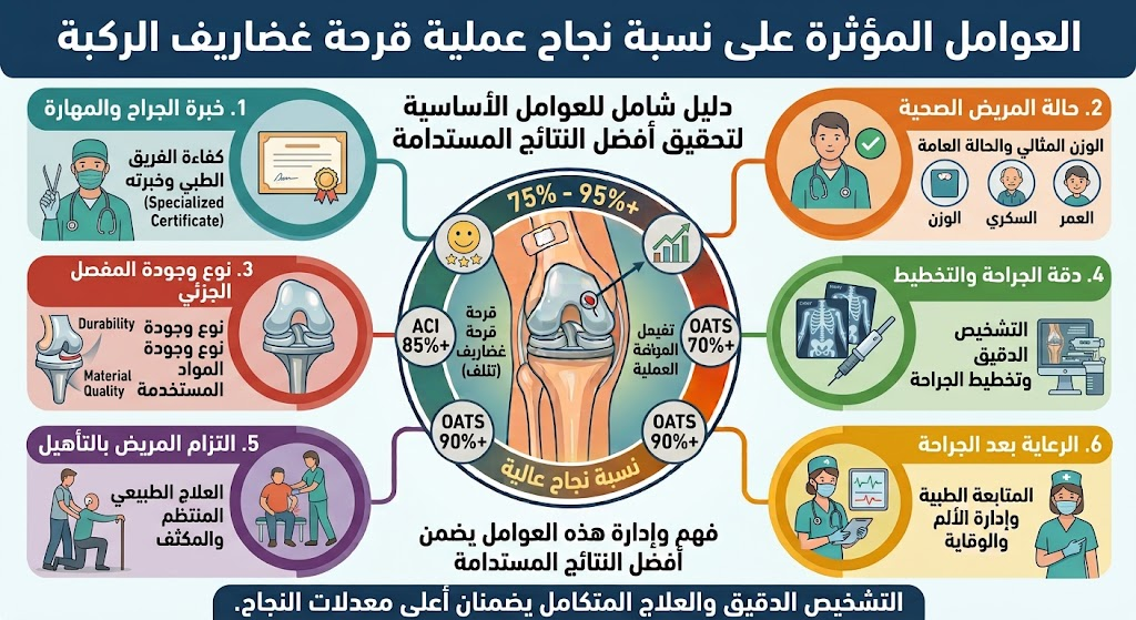 نجاح عملية قرحة غضاريف الركبة