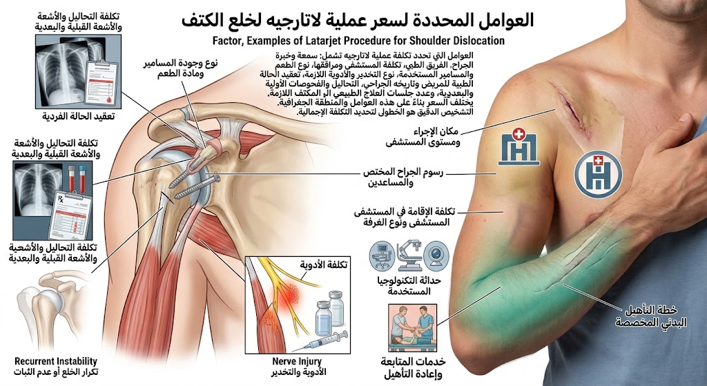 سعر عملية لاتارجيه لخلع الكتف