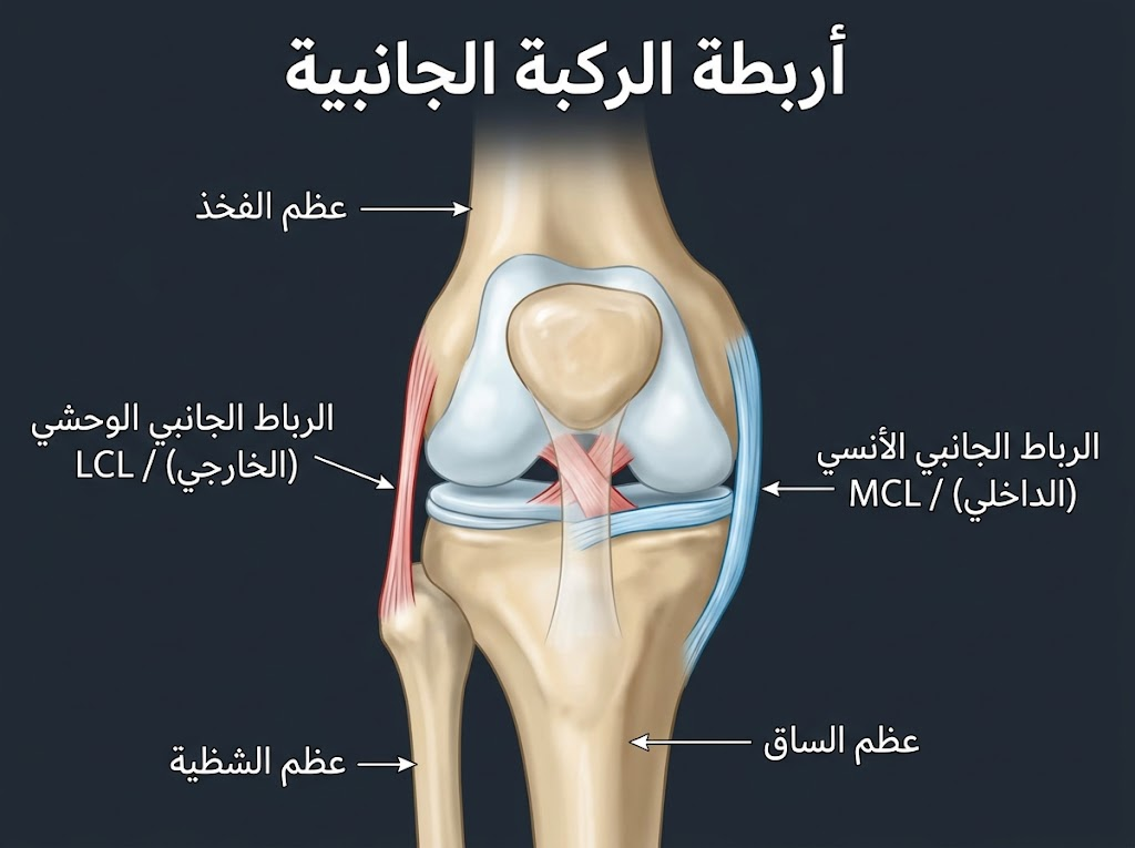 What are the collateral knee ligaments?