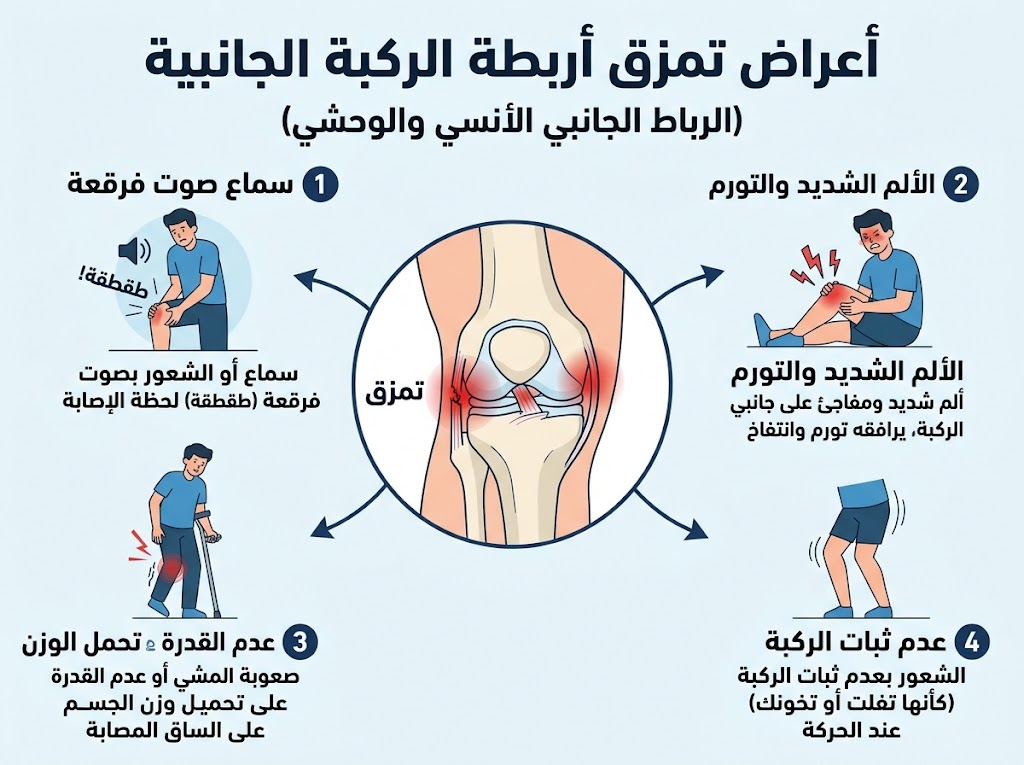 Symptoms of Collateral Knee Ligament Tears